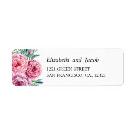 Die Blume sind in Aquarellfarbe, rosa. Hochzeitsad