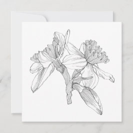 Die Blume sind mit einem Strauß versehen. Mitteilungskarte