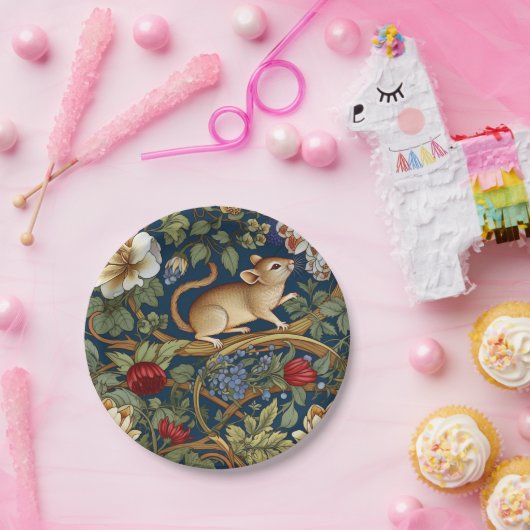 Die Blume und die Maus Jugendstil Pappteller (Party)