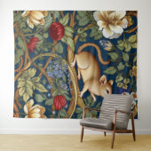 Die Blume und die Maus Jugendstil Wandteppich (Beispiel (Horizontal))