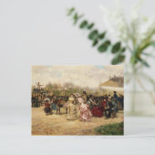 Die Blume Verkäufer, 1883 Postkarte (Stehend Vorderseite)