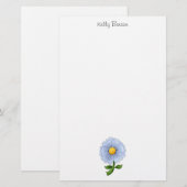 Die Blumen der Mutter · Blaue Blume Briefpapier (Vorne/Hinten)