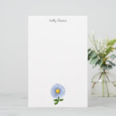 Die Blumen der Mutter · Blaue Blume Briefpapier (Stehend Vorderseite)