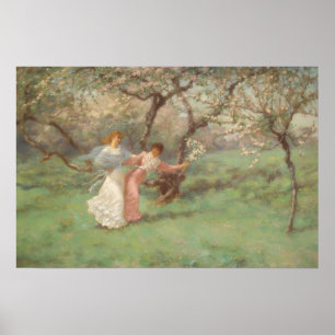 Die Blumen des Mai von William John Hennessy Poster