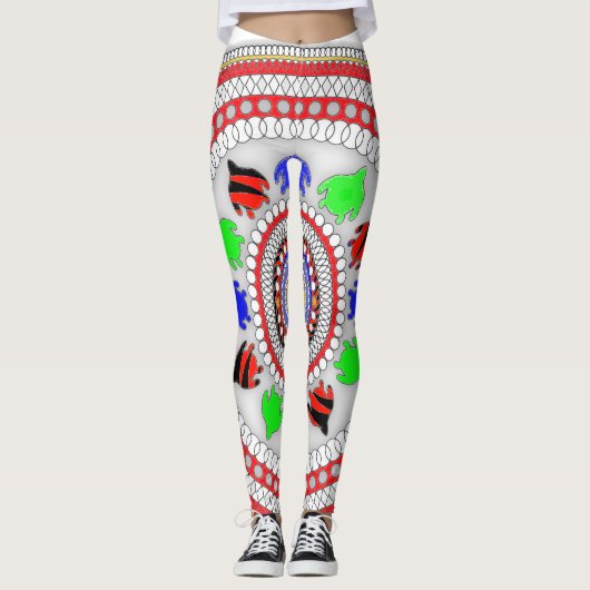 Die Blumen Leggings (Vorderseite)