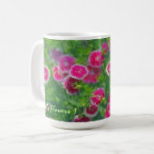 Die Blumen-Tasse 1 des Vaters Kaffeetasse (Vorderseite Links)