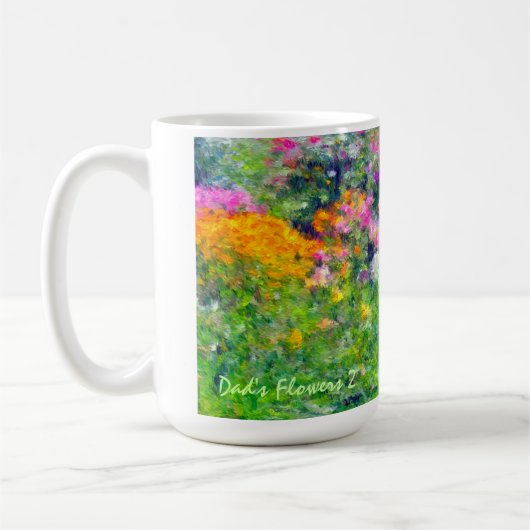 Die Blumen-Tasse 2 des Vaters Kaffeetasse (Links)