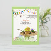 Die Blumen-Wagen-Einladung Einladung (Stehend Vorderseite)