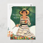 Die Blumengärten denken an Sie Postkarte (Vorne/Hinten)