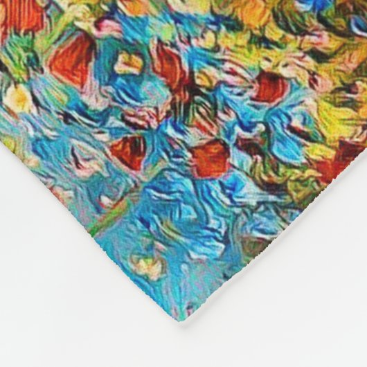 Die Blumenleder Fleece Blanket, klein (Ecke)
