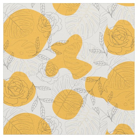 Die Blumenstrasse im Garten Stoff (Nahaufnahme)