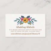 Die Blumenzeremonie der weißen Hochzeit Begleitkarte (Vorderseite)