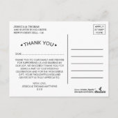 Die Blumenzeremonie der weißen Hochzeit Postkarte (Rückseite)