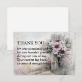 Die Blüte der Gnade Dankeskarte (Vorne/Hinten)
