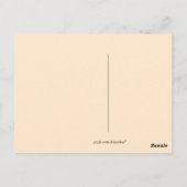 Die Blüte des Herbstes - Postkarte (Rückseite)