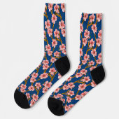 Die Blüten der rosa Baumblüte auf der Zweigstelle Socken (Linkes Detail)