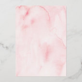 Die Blütenblüte der goldenen Fohlen rettet die Dat Folieneinladung (Rückseite)