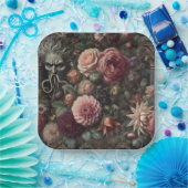 Die blutende Eater's Sermon - gotische barocke Blu Pappteller (Party)