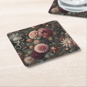 Die blutende Eater's Sermon - gotische barocke Blu Rechteckiger Pappuntersetzer (angewinkelt)