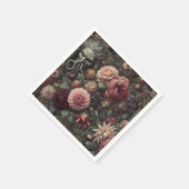 Die blutende Eater's Sermon - gotische barocke Blu Serviette (Ecke)