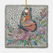 Die Blütenflüster - Mosaikkunst Keramikornament (Rückseite)