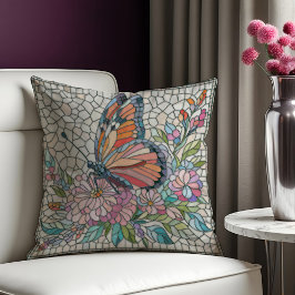 Die Blütenflüster - Mosaikkunst Kissen