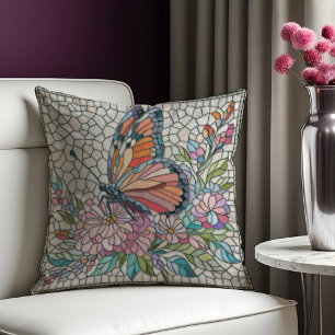 Die Blütenflüster - Mosaikkunst Kissen