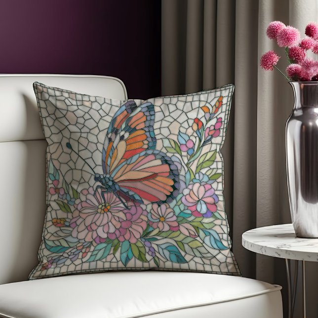 Die Blütenflüster - Mosaikkunst Kissen (Von Creator hochgeladen)