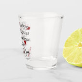 Die Blutsteine sind rot. | Dunkle Mördermysterie Schnapsglas (Rechts)