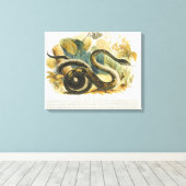 Die Boa Constrictor, pädagogische Illustrationsstä Leinwanddruck (Insitu (Holzboden))