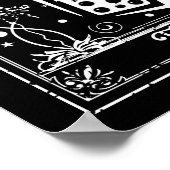 Die Boba Tea Tarot Card Poster (Ecke)