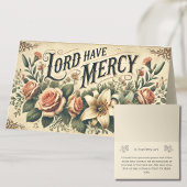 DIE BODENKARTE HAT DIE MERCY PRAYER HOLY CARD PLATZKARTE