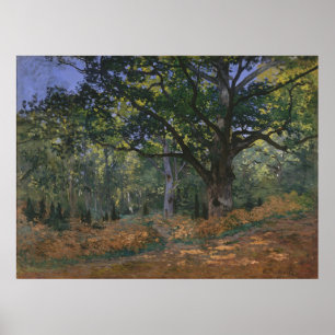 Die Bodmer Eiche, Fontainebleau-Wald, Claude Monet Poster