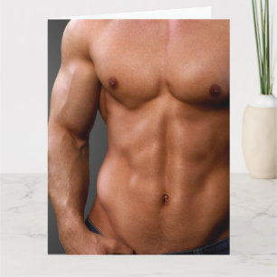 Die Body Beautiful Hot Typ Grußkarte Karte