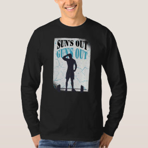 Die Bodybuilding der Frauen wird von Sun ausgestoß T-Shirt