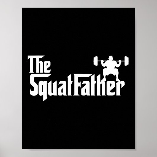 Die Bodybuilding des Squat Vatertrainings Poster (Vorne)