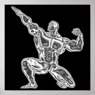 Die Bodybuildings-Plakat der Männer Poster