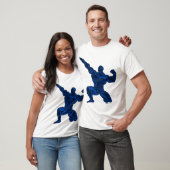 Die Bodybuildings-Pose-T - Shirt der Männer (Unisex)