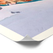 Die Bogen 1950 Skistation Poster (Ecke)