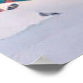 Die Bogen 1950 Skistation Poster (Ecke)