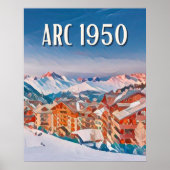 Die Bogen 1950 Skistation Poster (Vorne)