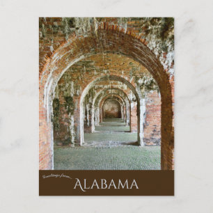 Die Bögen von Fort Morgan in Alabama Postkarte