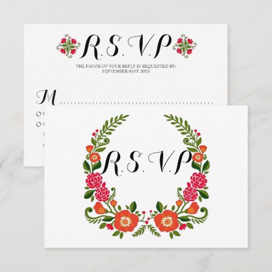 Die Bohemische Sommerkollektion Einladung (Vorne/Hinten)