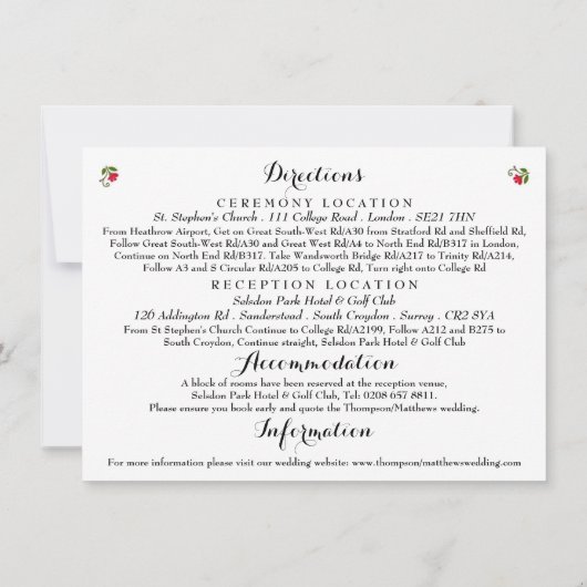 Die Bohemische Sommerkollektion Einladung (Rückseite)