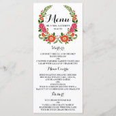 Die Bohemische Sommerkollektion Menükarte (Vorderseite)