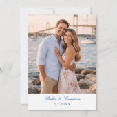 Die Bohlin Save the Date mit Foto Newport Harbor (Rückseite)
