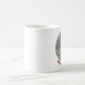 Die Boho Retro-Blume Kaffeetasse (Mittel)