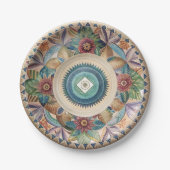 Die Boho-Tableware-Debatte: Melamine Paper-Teller Pappteller (Vorderseite)