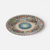 Die Boho-Tableware-Debatte: Melamine Paper-Teller Pappteller (Schrägansicht)