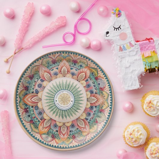 Die Boho-Tableware-Debatte: Melamine Paper-Teller Pappteller (Party)